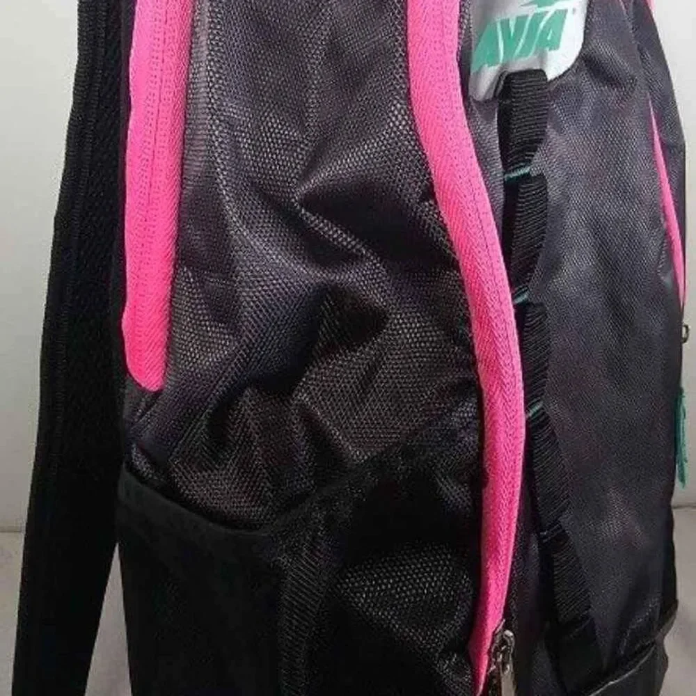 AVIA Black, Blue and Pink Backpack with Multi pockets. New without Tags